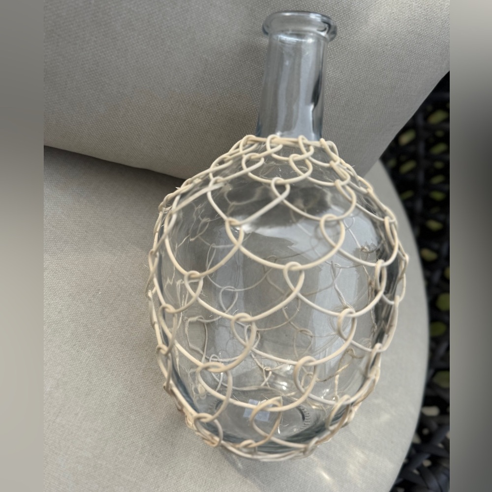 Boho Glass Bottle Vase - Picture 7 of 15